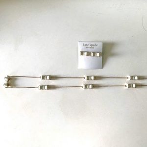 Kate Spade Bow Necklace and Earrings